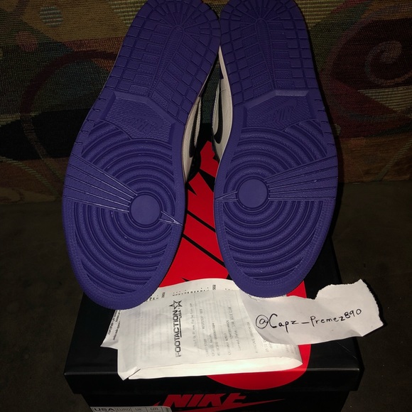 Air Jordan 1 “Court Purple” & “Pine Green” DS - Picture 8 of 8